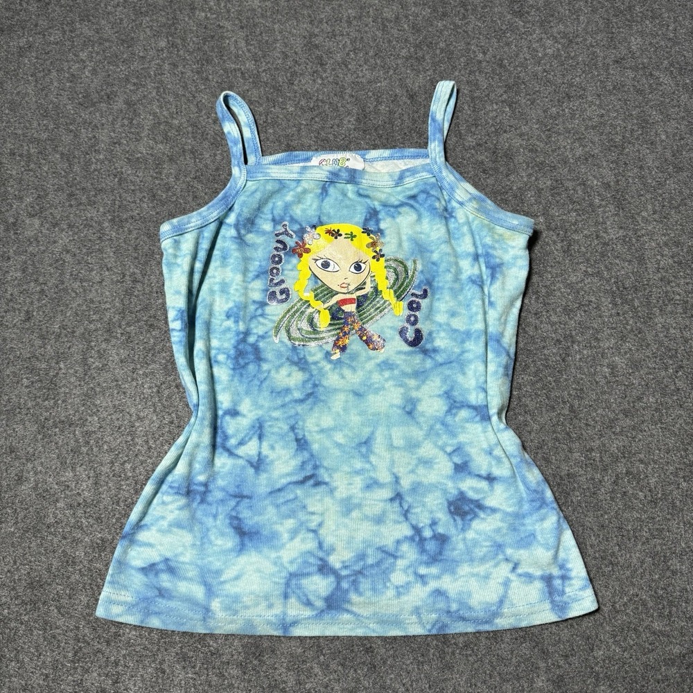 VTG 90s Clubhouse Kids Groovy Girl Tanktop Size 14 (Can Fit Wmns XS) Y2K‎ Rave